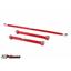 UMI Performance 203438-R GM F-Body Non Adj Rear Low Control Arms & Dbl Adj Panhard Bar Kit Roto Red