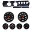 64 Chevelle Carbon Dash Carrier w/ Auto Meter 5" Sport Comp Mechanical Gauges