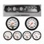 65 Chevelle Silver Dash Carrier w/ Auto Meter 3-3/8" Phantom Electric Gauges