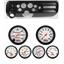 68 Chevelle Black Dash Carrier w/ Auto Meter 3-3/8" Phantom Mechanical Gauges