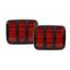 EMS TAIL LIGHT&BEZL KIT 64-66 MUSTANG MAT BLACK MS275-81KMB