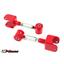UMI Performance 401526-R GM UMI A-Body Lower Control Arm & Adjustable Upper Control Arm Kit - Red