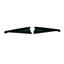 65 Chevelle Radiator Show Filler Panel Black Anodized Bowtie 65CH-03B
