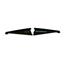 65 Chevelle Radiator Show Filler Panel Black Anodized Chevelle 65CH-02B