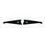 65 Chevelle Radiator Show Filler Panel Black Anodized SS 65CH-01B