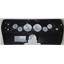 68 Nova Carbon Dash Carrier Panel for 3-3/8", 2-1/16" Gauges