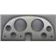 63-67 Corvette Silver Dash Carrier Panel for 5", 2-1/16" Gauges
