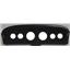 61-66 Ford Truck Carbon Dash Carrier Panel for 3-3/8", 2-1/16" Gauges