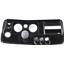 69 Chevelle Black Dash Carrier Panel w/ Astro for 5", 2-1/16" Gauges