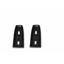 EMS TAIL LIGHT BEZELS PAIR 66-67 NOVA MATTE BLACK MS275-48MB