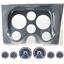 67 68 Camaro Carbon Dash Carrier Panel w/ Dakota Digital VHX Universal 6 Gauge