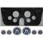 67-72 GM Truck Carbon Dash Carrier w/ Dakota Digital VHX Universal 6 Gauge