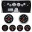 68 Nova Carbon Dash Carrier w/Auto Meter Sport Comp Electric Gauges