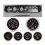 64 Chevelle Silver Dash Carrier w/ Auto Meter 3-3/8" Sport Comp Electric Gauges