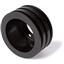 Stealth Black Ford Small Block Pulley Kit - 3V WP / 3V Crank, 4 Bolt, AC on Radiator Side