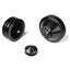 CVF Racing Stealth Black Chevy Small Block Pulley Kit V-Belt, LWP 3V