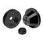 CVF Racing Stealth Black Chevy Small Block V-Belt Pulley Kit - Short Water Pump