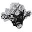 Serpentine System for 396, 427 & 454 Supercharger - AC, Alternator with EWP & Root Style Blower