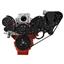 CVF Racing Black Chevy LS Engine Mid Mount Serpentine Kit - ProCharger - AC & Alternator