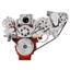 CVF Racing Chevy LS Engine Mid Mount Serpentine Kit - ProCharger - Alternator Only