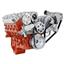 CVF Racing Chevy LS Engine Mid Mount Serpentine Kit - ProCharger - Alternator Only
