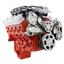 CVF Racing Chevy LS Serpentine Kit - Edelbrock - Power Steering & Alternator