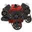 Black Serpentine System for SBC 283-350-400 - AC, Power Steering & Alternator - All Inclusive