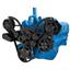Stealth Black Serpentine System for AMC Jeep 304, 360 & 401 - Power Steering & Alternator