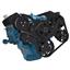 Stealth Black Serpentine System for Small Block Mopar - AC, Power Steering & Alternator