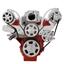 CVF Racing Chevy LS Engine High Mount Serpentine Kit - AC, Alternator & Power Steering