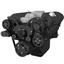 Black Serpentine System Big Block Chevy Gen. VI - AC, Power Steering & Alternator & EWP