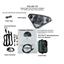 Dakota Digital 55-59 Chevy Pickup Analog Gauges Black Alloy White VHX-55C-PU-K-W