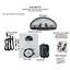 Dakota Digital 56 Ford Pickup Truck Analog Dash Gauge System Silver Alloy White VHX-56F-PU-S-W