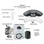 Dakota Digital 57 Ford Car Analog Dash Gauge System Black Alloy White VHX-57F-K-W