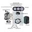 1963-65 Chevy Nova VHX System, Silver Face - Blue Display