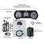 Dakota Digital 64 65 Chevy Chevelle El Camino Analog Dash Gauges Kit Black Alloy White VHX-64C-CVL-K