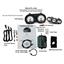 Dakota Digital 67 Chevy Camaro Analog Gauges Silver Alloy White VHX-67C-CAC-S-W