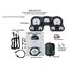 Dakota Digital 1967-73 Chevy Truck VHX System, Silver Face - Red Display