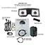 Dakota Digital 68 Chevy Chevelle El Camino Analog Dash Gauges Black Alloy White VHX-68C-CVL-K-W