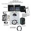 Dakota Digital 69 Chevy Camaro with Console Gauges Analog Dash Black Alloy Blue VHX-69C-CAC-K-B