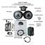 Dakota Digital 71-73 Ford Mustang Analog Gauges Carbon Fiber Red VHX-71F-MUS-C-R