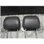 2001 - 2004 GMC 2500 SLT CREWCAB FRONT SEAT HEAD RESTS GREY LEATHER OEM