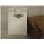 MAYTAG WHIRLPOOL REFRIGERATOR 61004724 INSULATION NEW