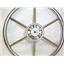 Boaters’ Resale Shop of TX 2102 2141.15 STAINLESS STEEL 14" STEERING WHEEL