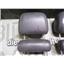 2004 2005 GMC 2500 3500 SLT CREW CAB OEM LEATHER HEAD RESTS (CHARCOAL)