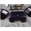 1996 YAMAHA ROYAL STAR 1300 OEM COOLANT SIDE COVERS SET (BLUE) W/ BRACKET