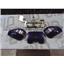 1996 YAMAHA ROYAL STAR 1300 OEM COOLANT SIDE COVERS SET (BLUE) W/ BRACKET