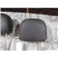 2003 - 2004 DODGE RAM 1500 SLT LARAMIE OEM FRONT LEATHER HEADREST (DARK GREY)