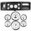 73-79 Ford Truck Black Dash Carrier w/ 3-3/8" Concourse Series White Gauges