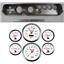 65 Chevelle Silver Dash Carrier w/ 3-3/8" Concourse Series White Gauges